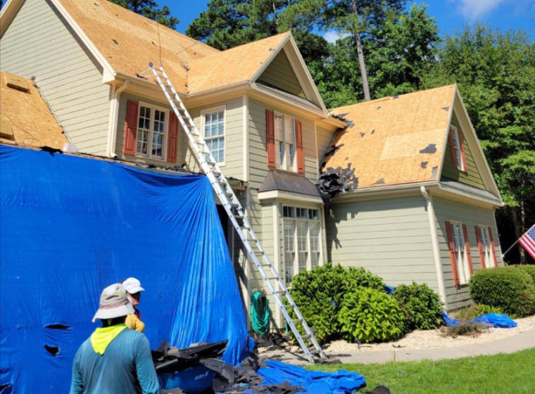 roofing for residential house under construction holly springs nc